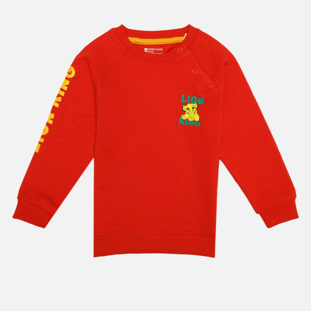 Baby Boys French Terry Printed Full Sleeve Sweatshirt with Soft Cotton Winter Comfort for Casual Wear