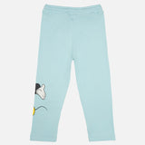 Baby Girls Printed Interlock Track Pant with Regular Fit for Casual Wear, Lounge Comfort and Easy Movement