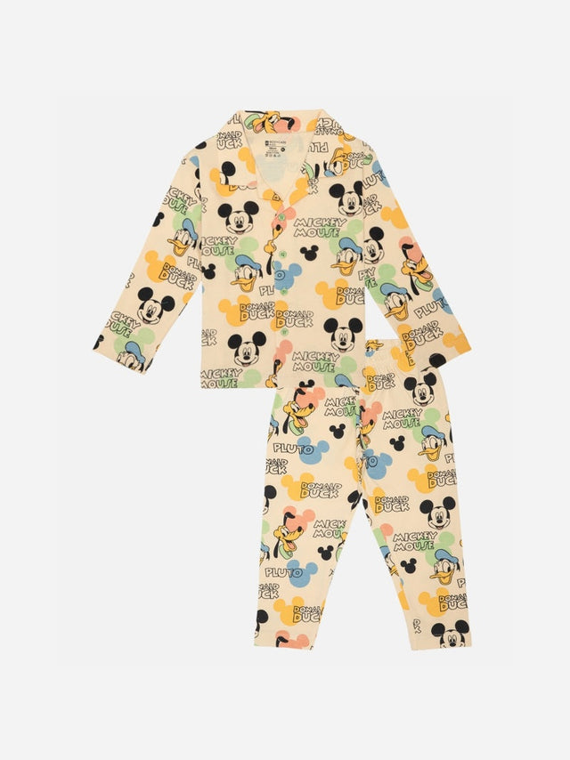 Baby Boys Mickey & Friends Night Suit Round Neck Full Sleeves - Bodycare