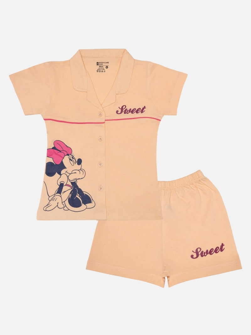 Bodycare Minnie & Friends Girls Set - Peach Nice
