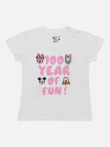 Baby Girls Minnie & Friends 100% Cotton T-Shirt Round Neck Half Sleeves - Bodycare