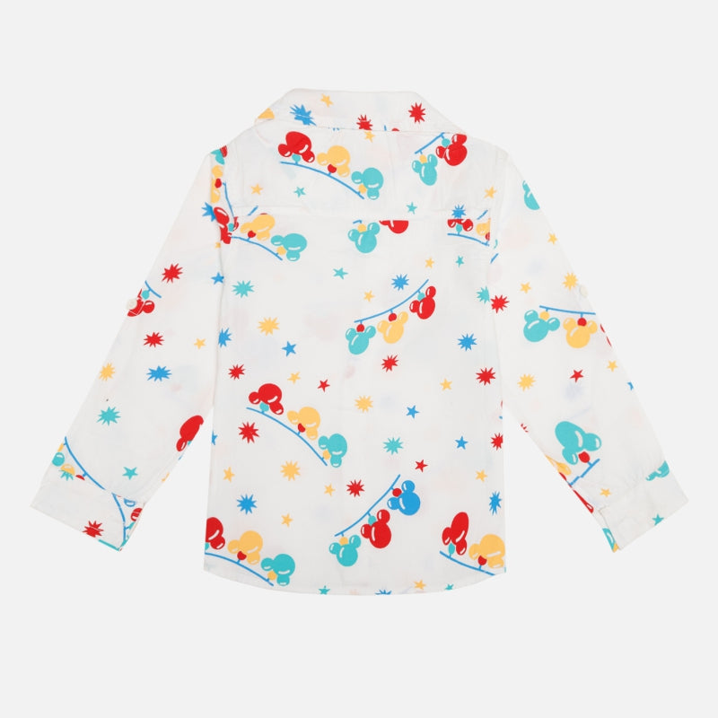 Bodycare Mickey & Friends Boys Shirt - White
