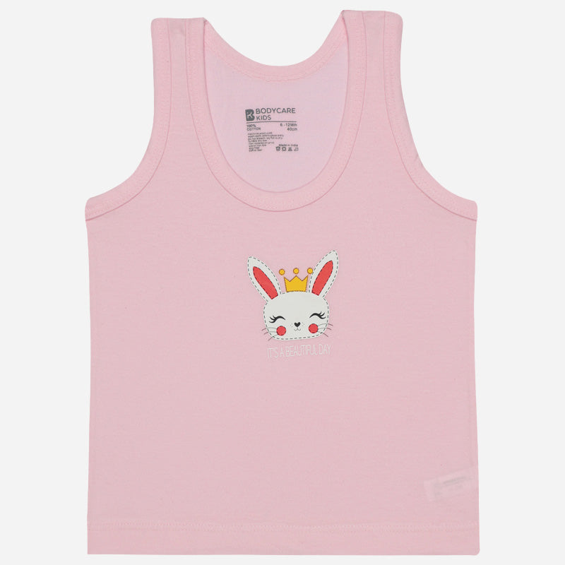 Bodycare Boys Cotton Vest Round Neck Sleeveless Solid Pack Of 6