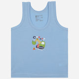 Bodycare Boys Cotton Vest Round Neck Sleeveless Solid Pack Of 6