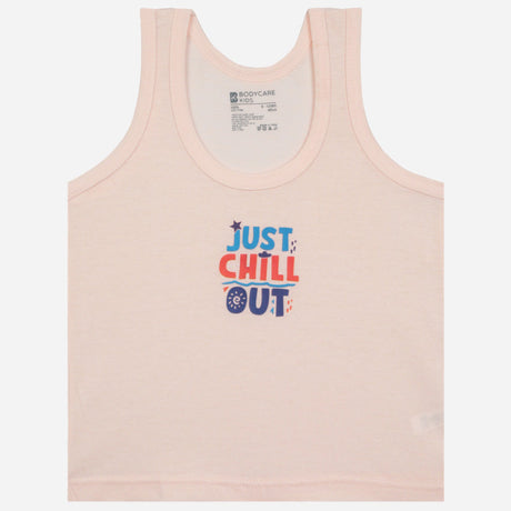 Bodycare Boys Cotton Vest Round Neck Sleeveless Solid Pack Of 6