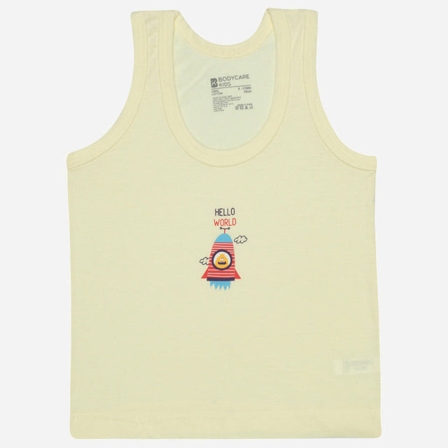 Baby Boys Vest Round Neck Sleeveless Pack of 6 - Bodycare