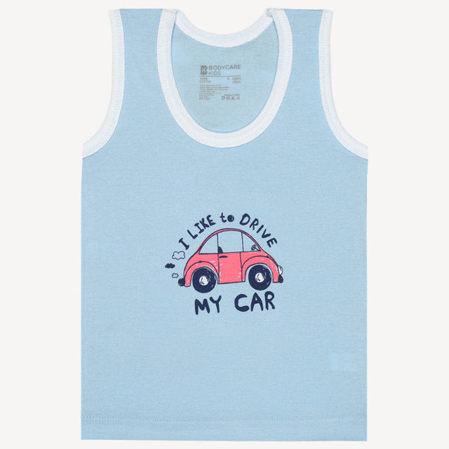 Baby Boys Vest Round Neck Sleeveless Pack of 3 - Bodycare