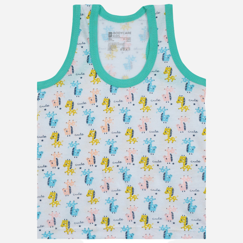 Boys Vest Round Neck Sleeveless Pack of 3 - Bodycare