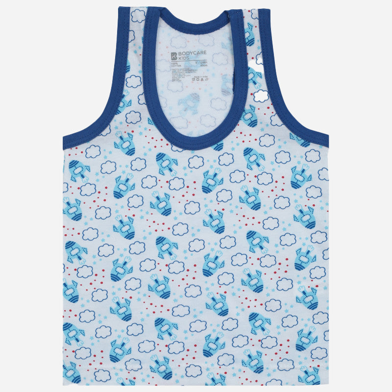 Boys Vest Round Neck Sleeveless Pack of 3 - Bodycare