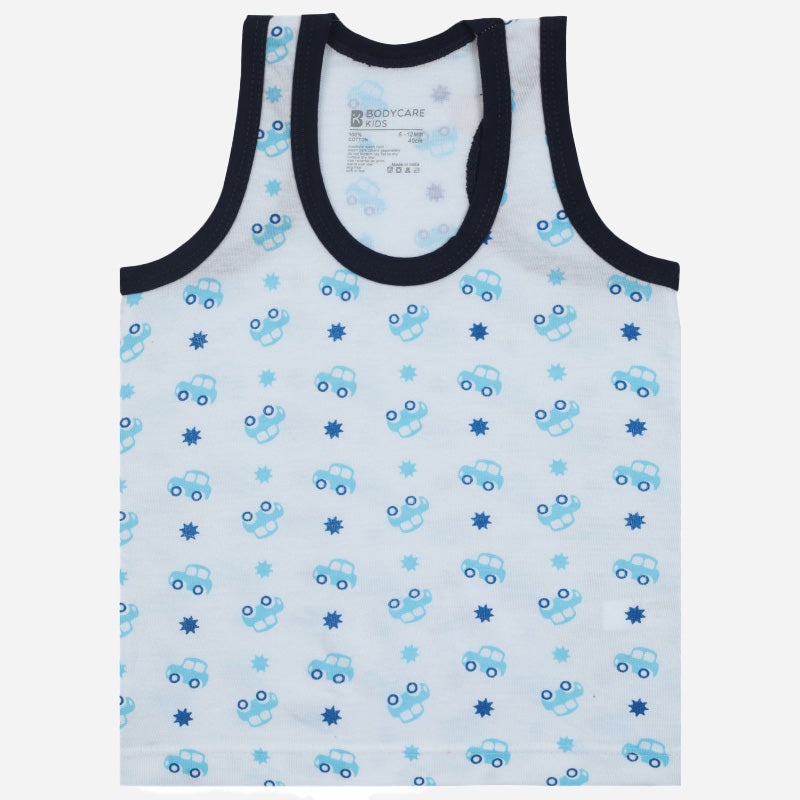 Boys Vest Round Neck Sleeveless Pack of 3 - Bodycare