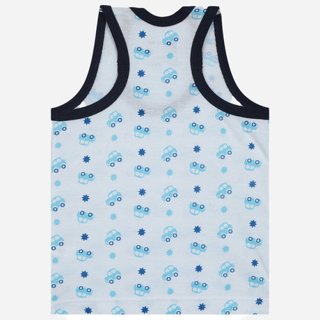 Boys Vest Round Neck Sleeveless Pack of 3