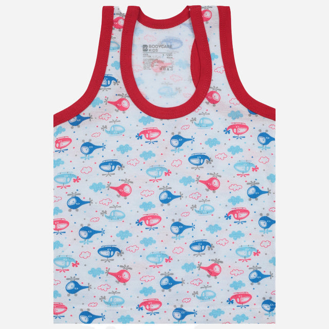 Baby Boys Vest Round Neck Sleeveless Pack of 6 - Bodycare