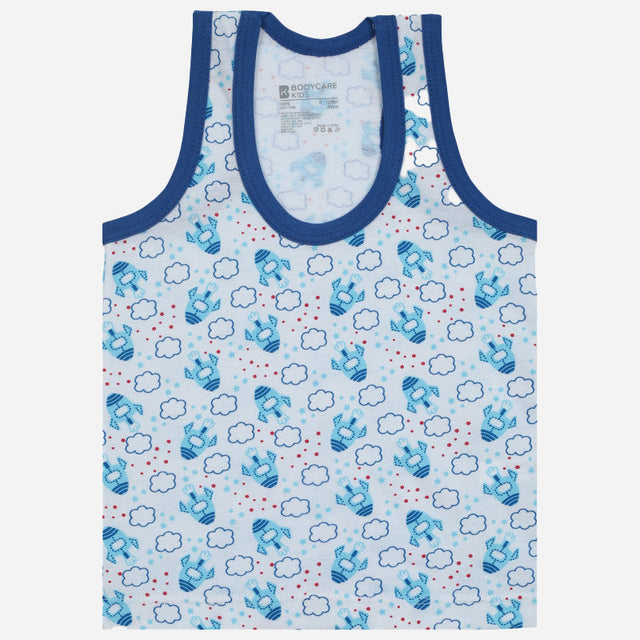 Baby Boys Vest Round Neck Sleeveless Pack of 6 - Bodycare
