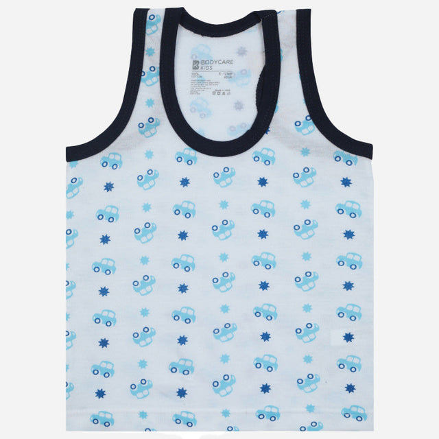 Baby Boys Vest Round Neck Sleeveless Pack of 6 - Bodycare