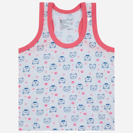 Bodycare Boys Cotton Vest Round Neck Sleeveless Pack Of 6