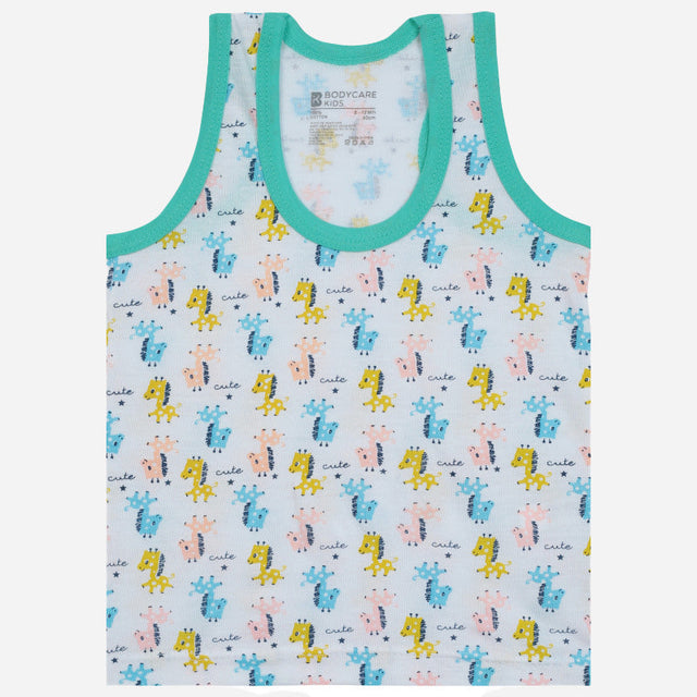 Baby Boys Vest Round Neck Sleeveless Pack of 6 - Bodycare