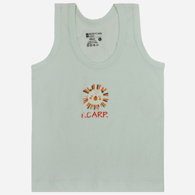Baby Boys Cotton Vest Round Neck Sleeveless Pack of 5 - Bodycare