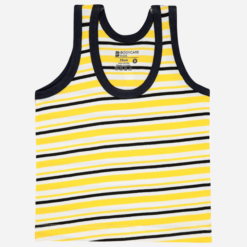 Baby Boys 100% Cotton Vest Round Neck Sleeveless Pack of 5 - Bodycare