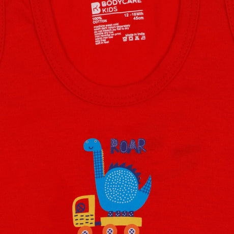 Baby Boys Cotton Vest Round Neck Sleeveless Pack of 3