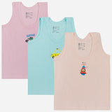 Bodycare Baby Round Neck Sleeveless Vest Pack Of 3