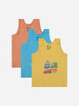 Baby 100% Cotton Vest Round Neck Sleeveless Pack of 3 - Bodycare