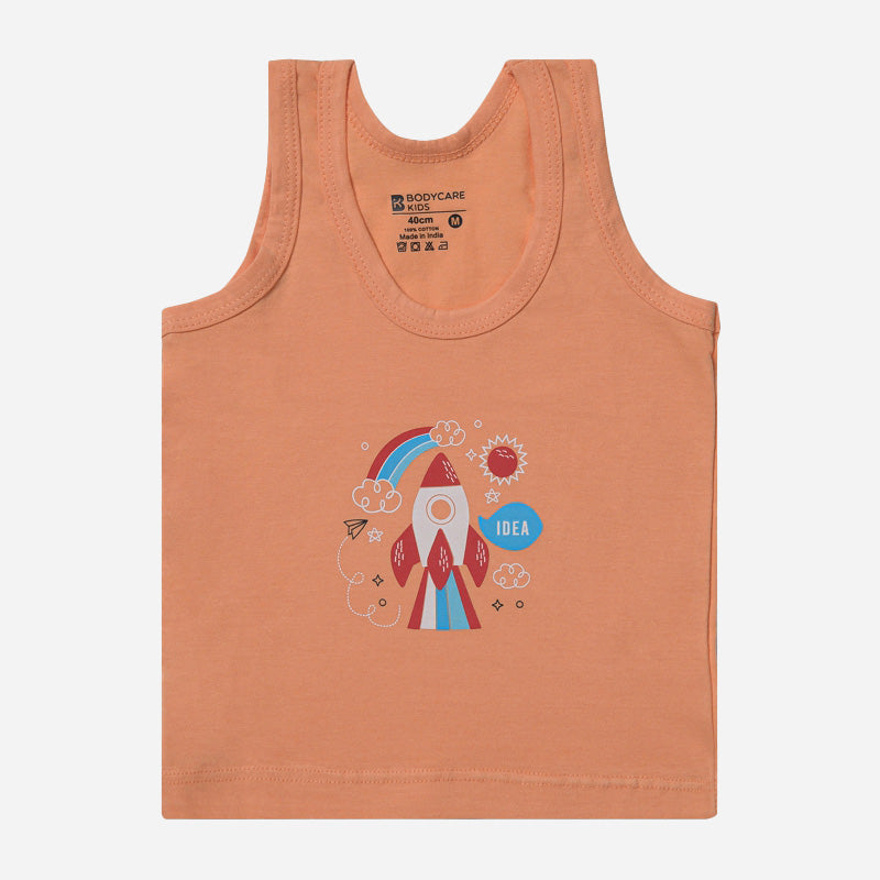 Baby 100% Cotton Vest Round Neck Sleeveless Pack of 3 - Bodycare