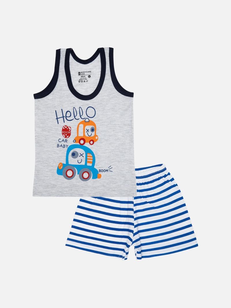 Unisex 100% Cotton Set Round Neck Sleeveless - Bodycare