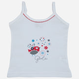 Baby Girls Cotton Rib Vest Dori Neck Sleeveless Pack of 6