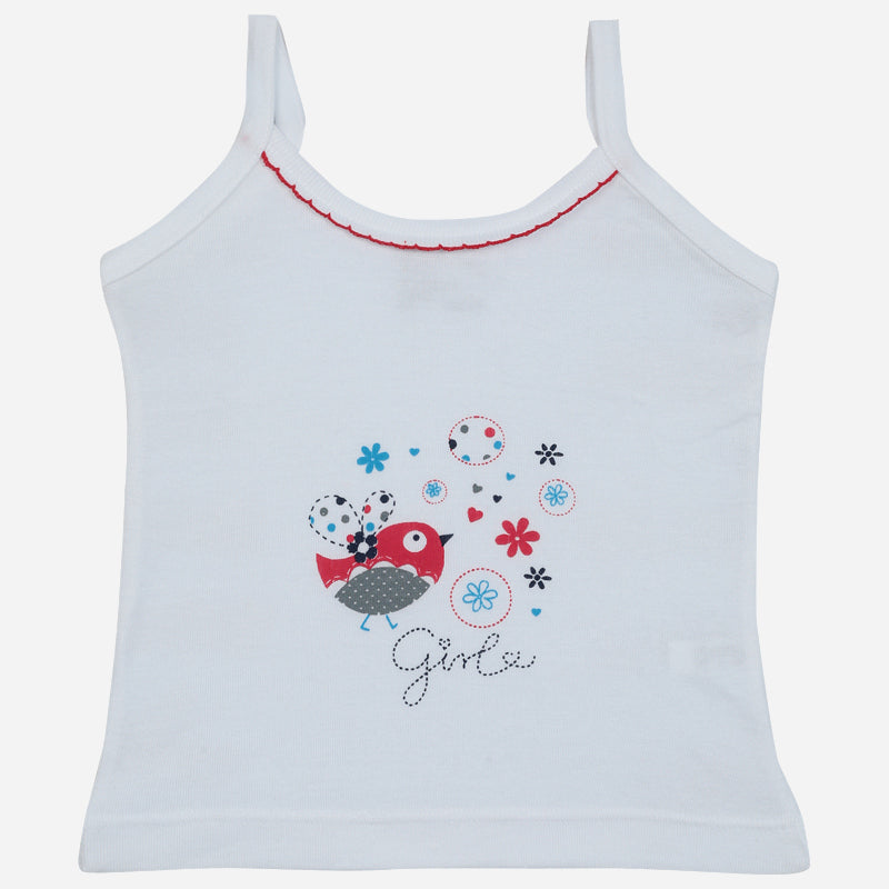 Bodycare Girls Vest Dori Neck Sleeveless Solid Pack Of 3