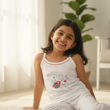 Baby Girls Cotton Rib Vest Dori Neck Sleeveless Pack of 6