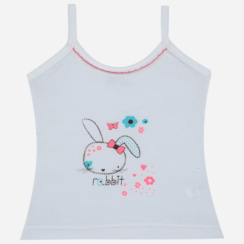 Bodycare Girls Vest Dori Neck Sleeveless Solid Pack Of 3