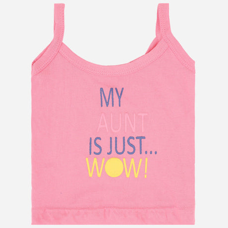 Bodycare Girls Vest Dori Neck Sleeveless Solid Pack Of 6