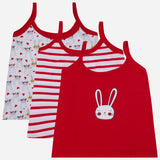 Bodycare Girls Round Neck Sleeveless Vest Pack Of 3