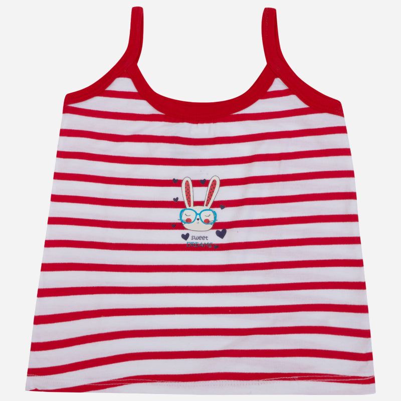 Bodycare Girls Round Neck Sleeveless Vest Pack Of 3