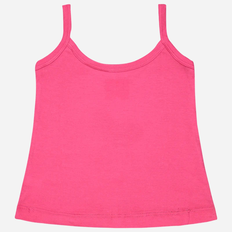 Bodycare Girls Cotton Round Neck Sleeveless Vest Pack Of 3