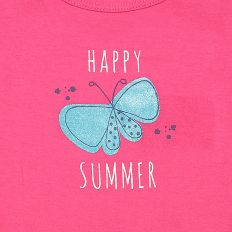 Bodycare Girls Cotton Round Neck Sleeveless Vest Pack Of 3