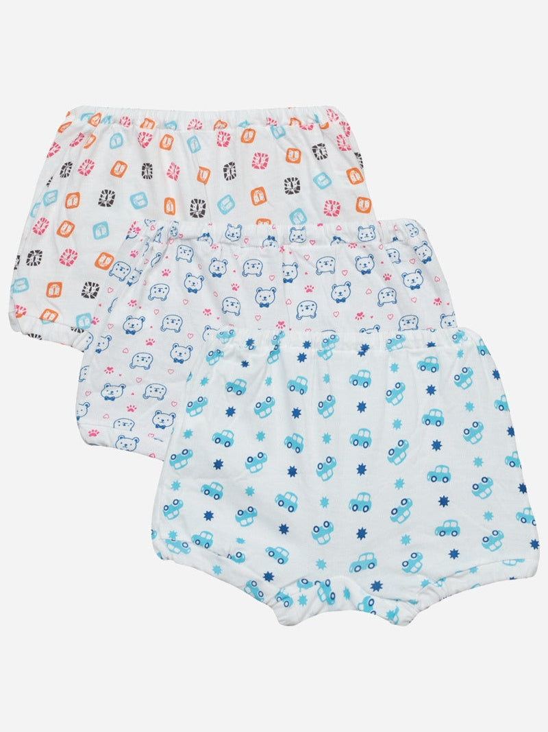 Baby Boys 100% Cotton Trunk Inner Elastic Pack of 3 - Bodycare