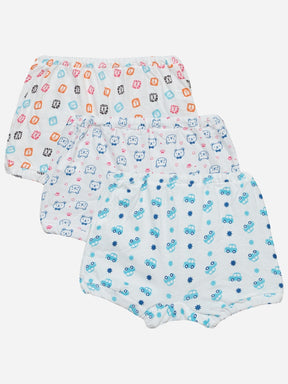 Baby Boys 100% Cotton Trunk Inner Elastic Pack of 3 - Bodycare