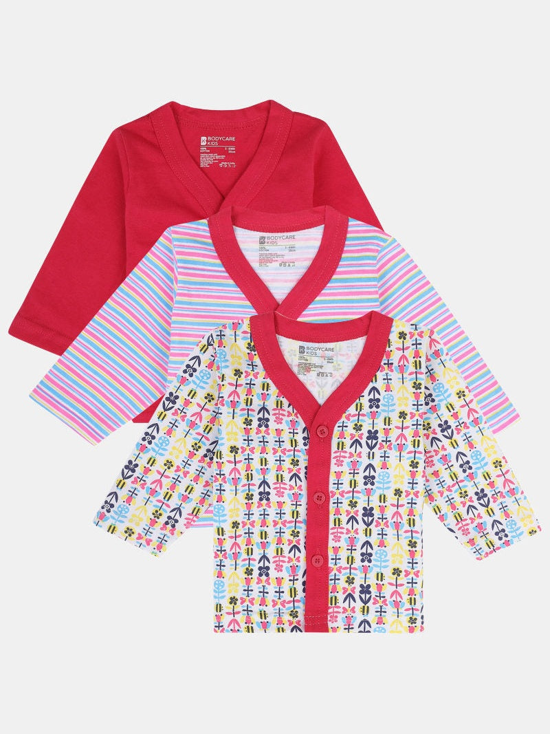 Unisex Vest Front Open Full Sleeves Pack Of 3