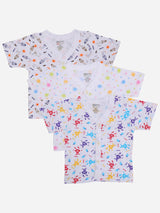 Bodycare Unisex Vest Front Open Half Sleeves Pack Of 3