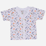 Bodycare Unisex Vest Front Open Half Sleeves Pack Of 3