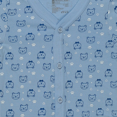 Bodycare Unisex Vest Front Open Half Sleeves Pack Of 3