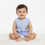 Bodycare Unisex Vest Front Open Half Sleeves Solid Pack Of 6