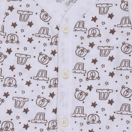 Bodycare Unisex Vest Front Open Sleeveless Pack Of 3