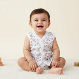 Unisex Vest Front Open Sleeveless Pack of 3