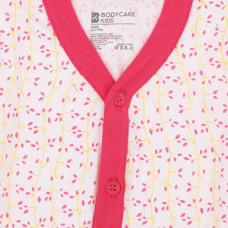 Bodycare Unisex Vest Front Open Half Sleeves Pack Of 3