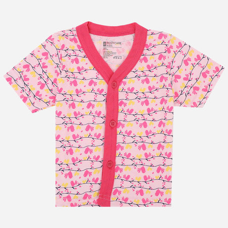 Bodycare Unisex Vest Front Open Half Sleeves Pack Of 3