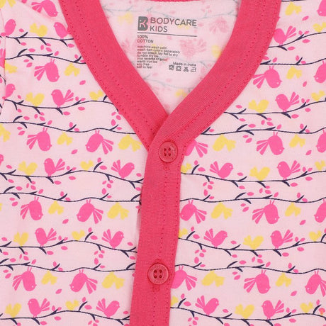 Bodycare Unisex Vest Front Open Half Sleeves Pack Of 3