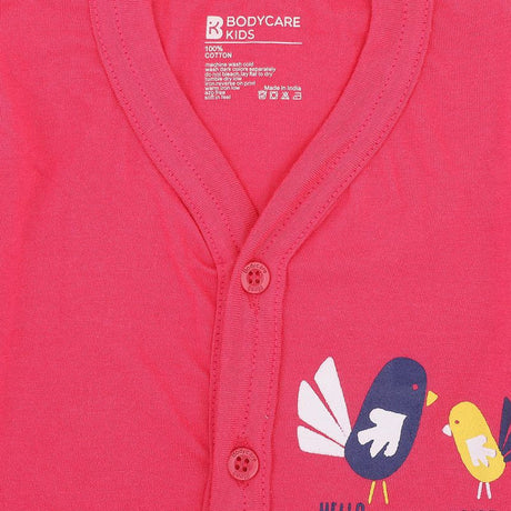 Bodycare Unisex Vest Front Open Half Sleeves Pack Of 3