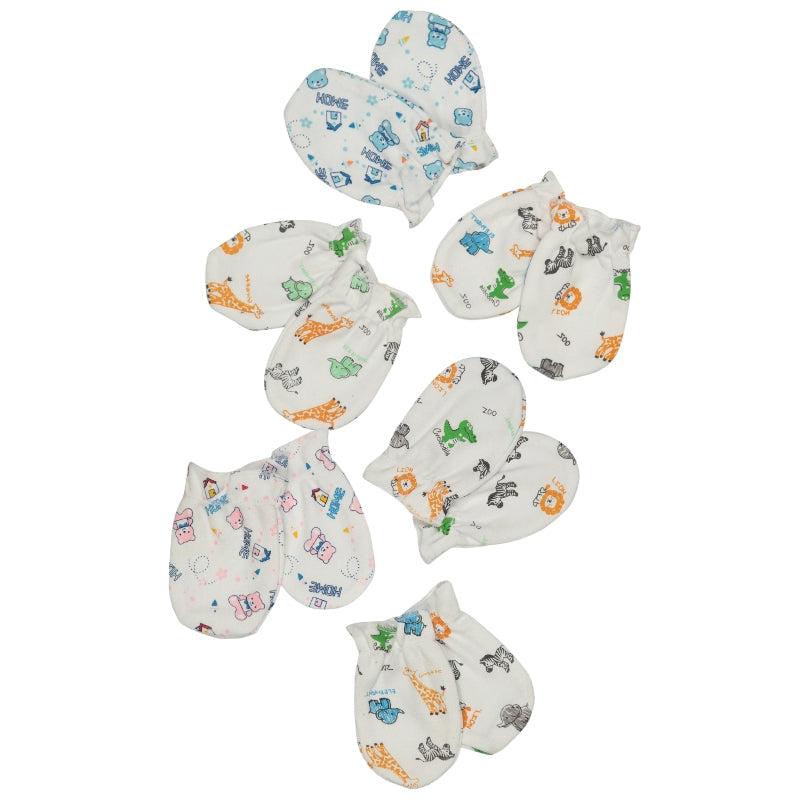 Bodycare Printed Mittens Pack Of 6
